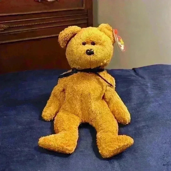 1999 Fuzz the bear, Ty beanie baby, with errors - Picture 1 of 7